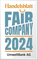 Handesblatt Fair Company 2024 UmweltBank